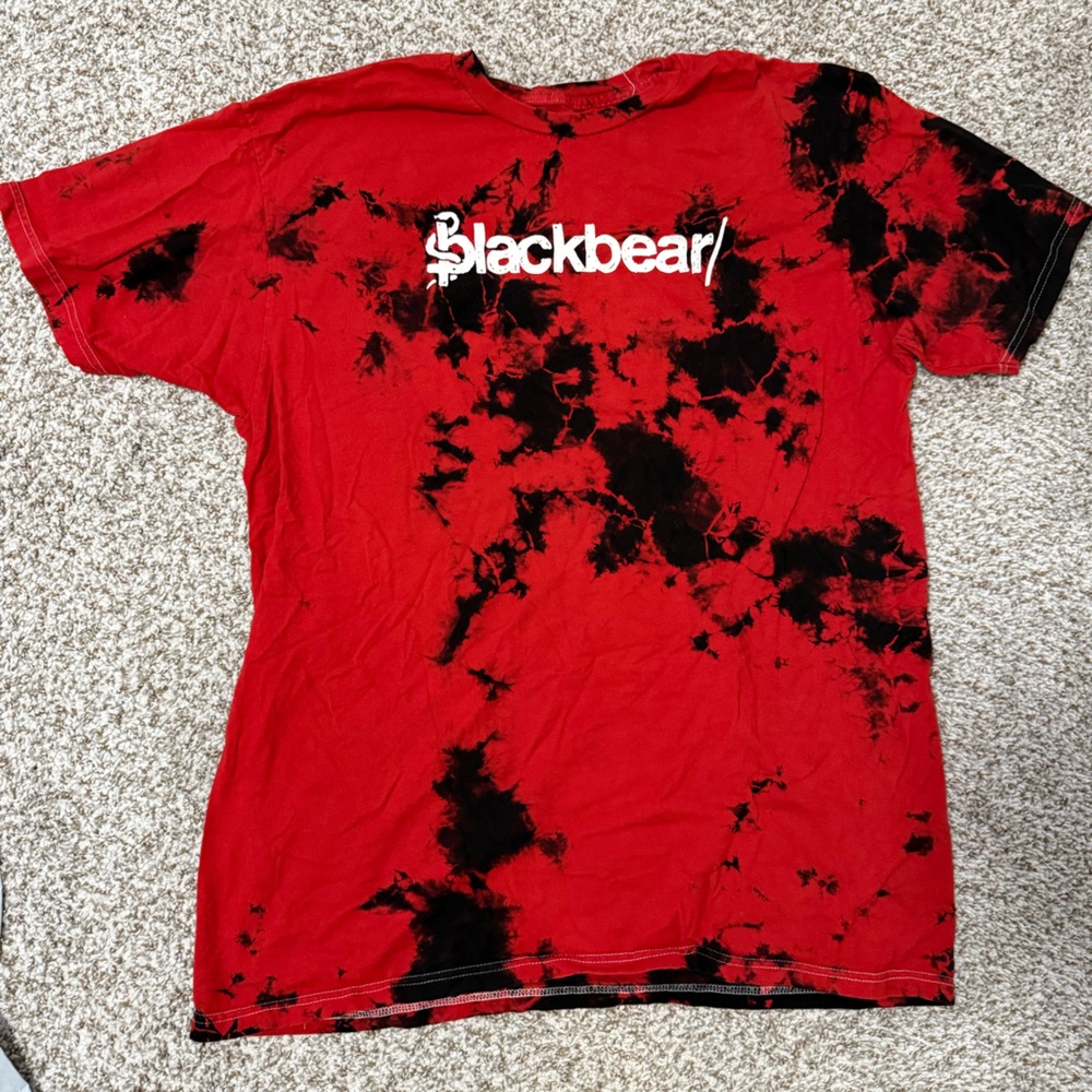 Red and Black Tie Dye Blackbear Merch